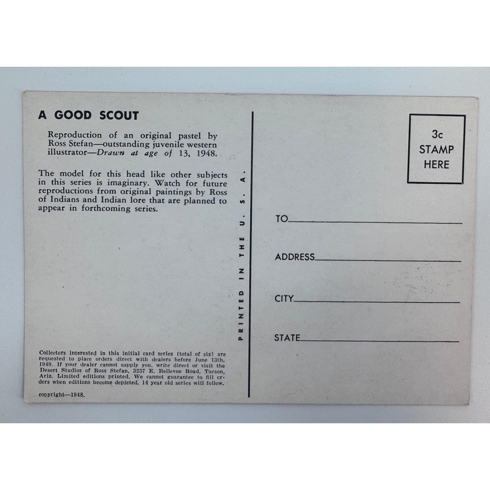 Lot 3 Ross Stefan 1948 Uncirculated Postcards A New Experience Good Scout Attack - Picture 12 of 15